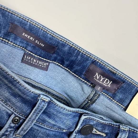 NYDJ |  Women's Sheri Slim Ankle Frey Jeans LiftXTuck in Rockie Size 2 NWT - Picture 7 of 8